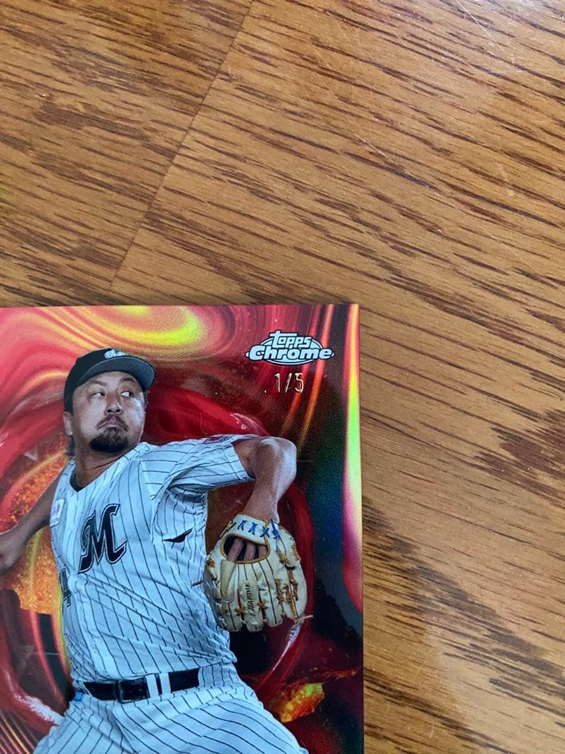 topps chrome 澤村拓一　5枚限定　1番　カード