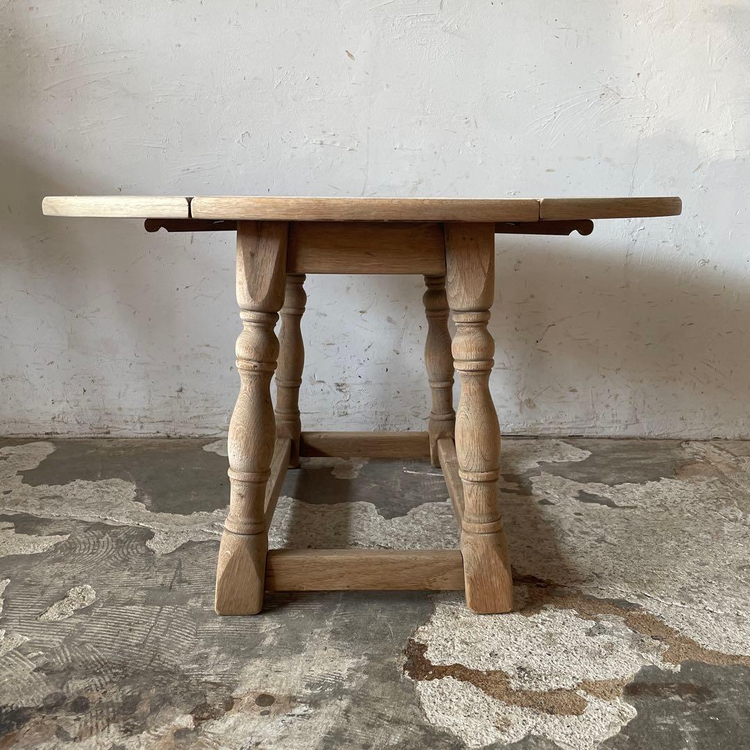 ビンテージ ドロップリーフテーブル ドロップサイドテーブル　剥離