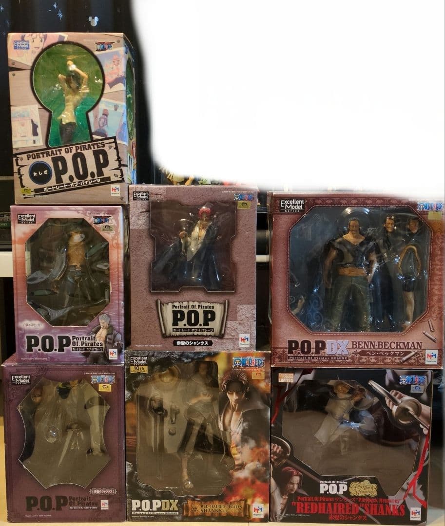 ワンピース POP フィギュア シャンクス ベンベックマン スモーカー たしぎ