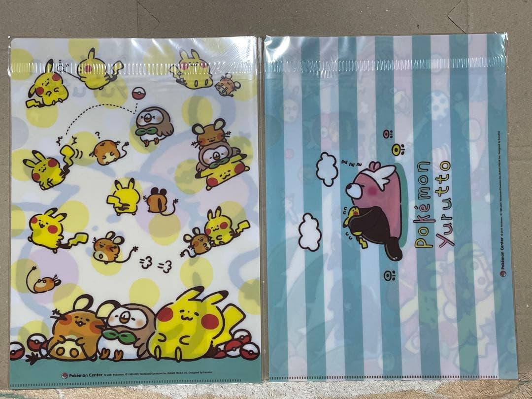 ポケモンセンター クリアファイル ポケモンユルット 6枚 カナヘイ
