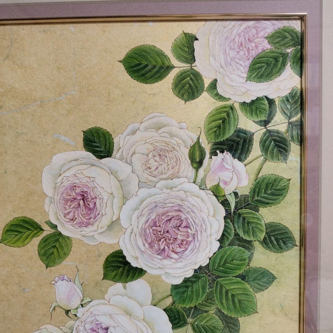 バラの水彩画　軽井沢レイクガーデン　内藤マリナ