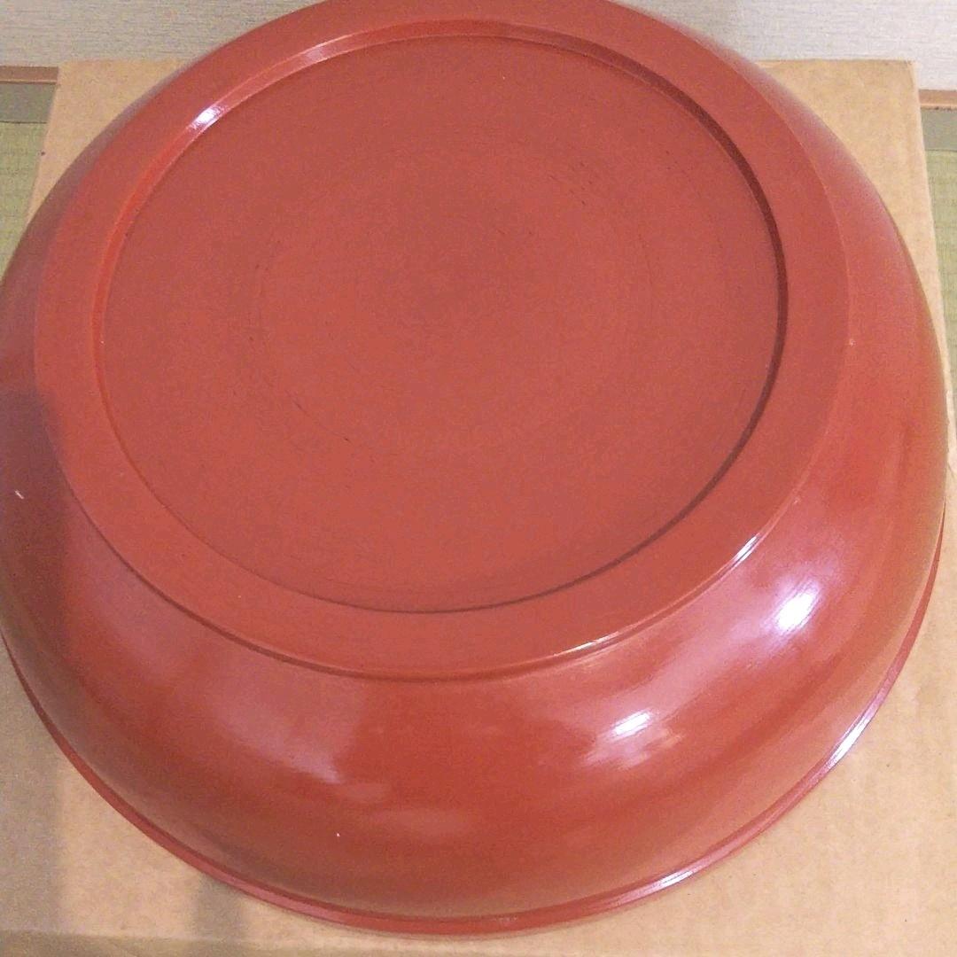 最終お値下げ◎根来　捏ね鉢　12寸　大鉢　栃くり抜き