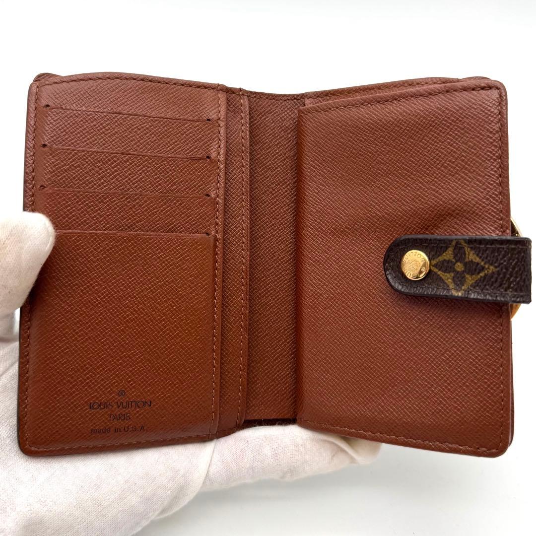 美品✨️ルイヴィトン　モノグラム　ヴィエノワ　コンパクト　二つ折り財布　折り財布