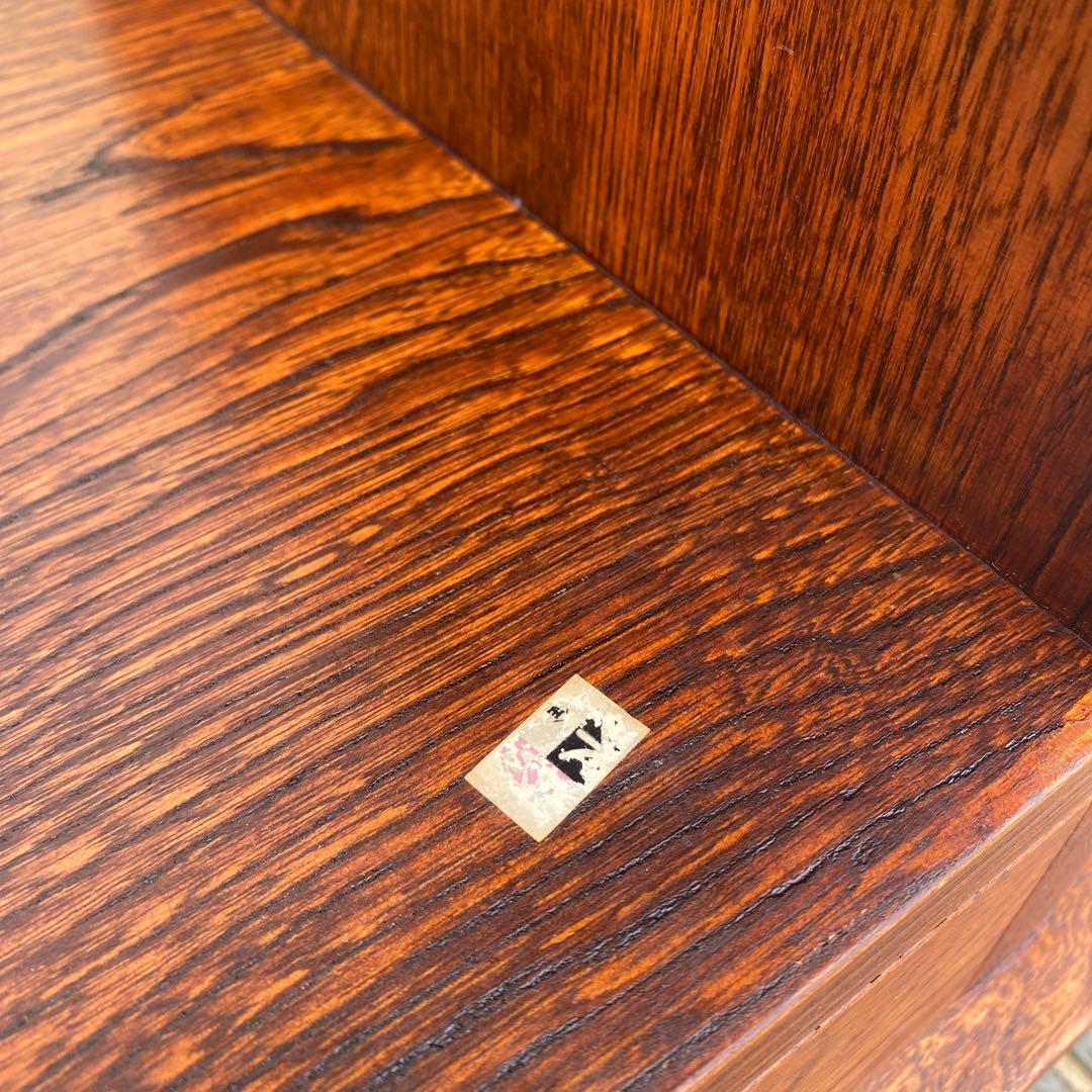 時代物 文机 木製 ローテーブル インテリア 古家具 昭和レトロ 木目 二杯