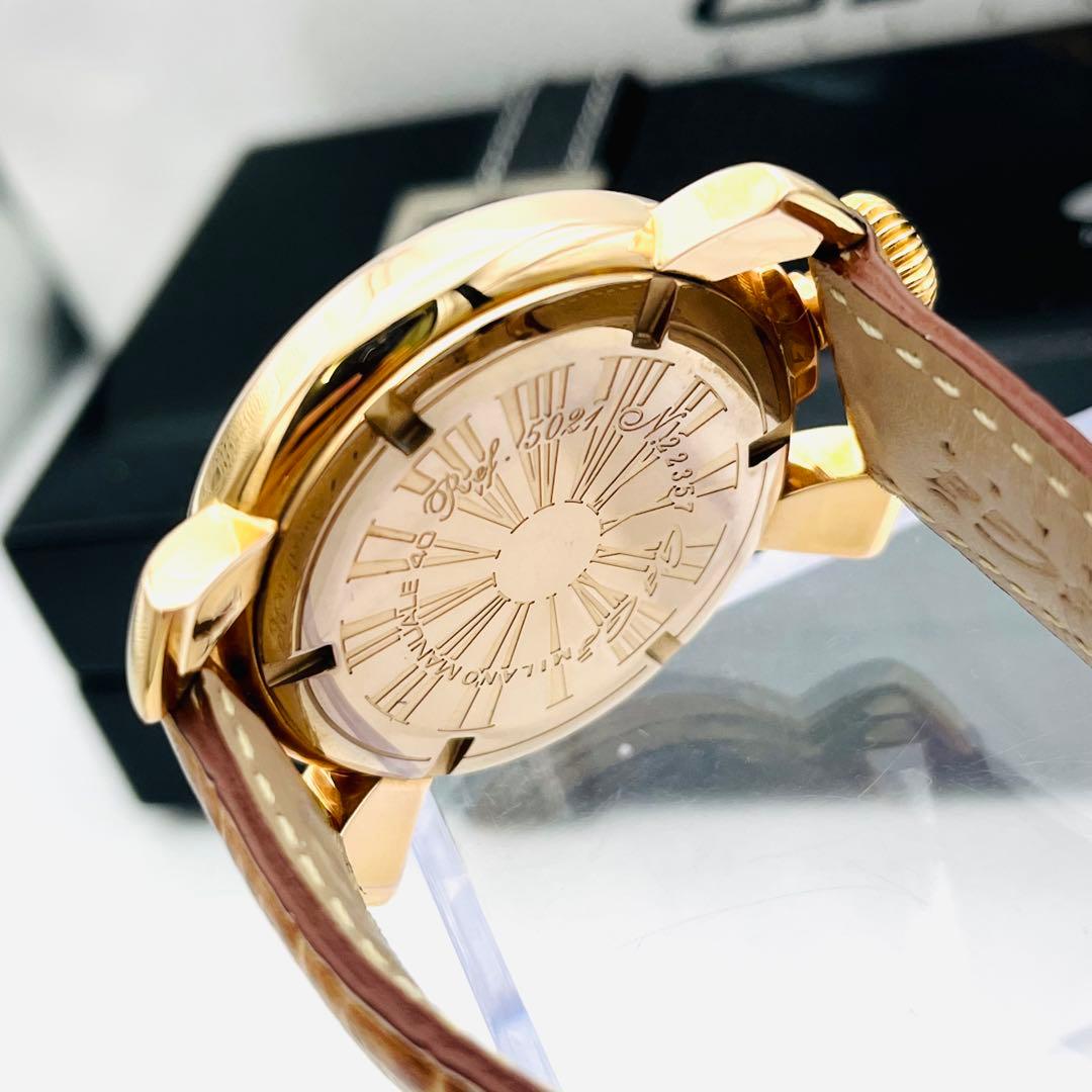 【美品/箱/取説】GaGaMILANO マヌアーレ40 ホワイトシェル