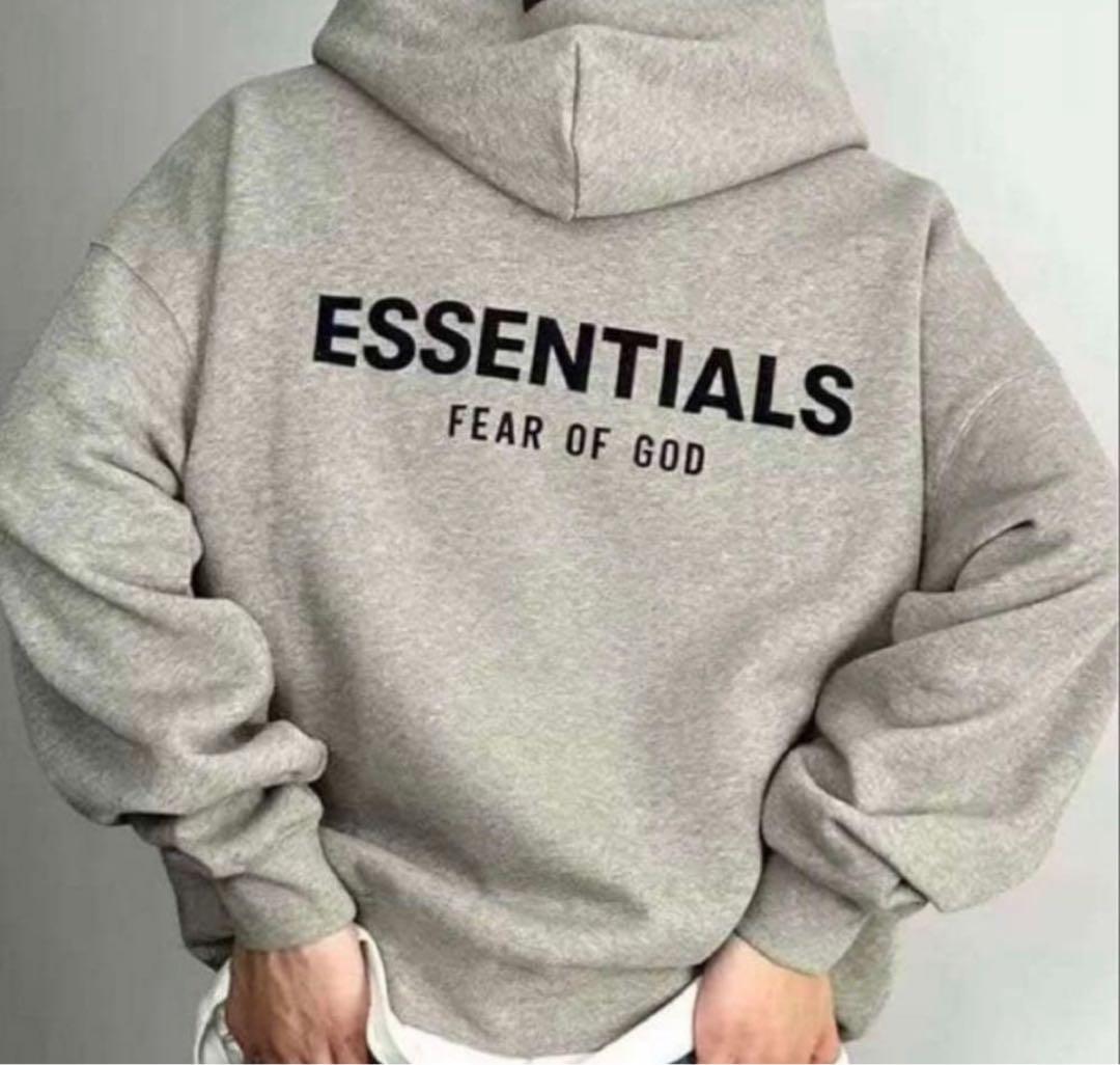 エッセンシャルズ　スエットパーカー　 ユニセックス　Lサイズ