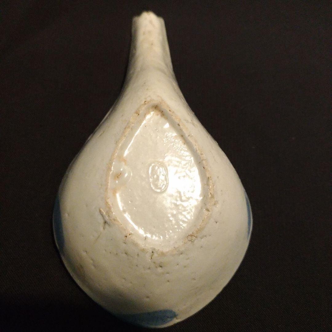 大型 清朝 青花 唐草 染付 散蓮華