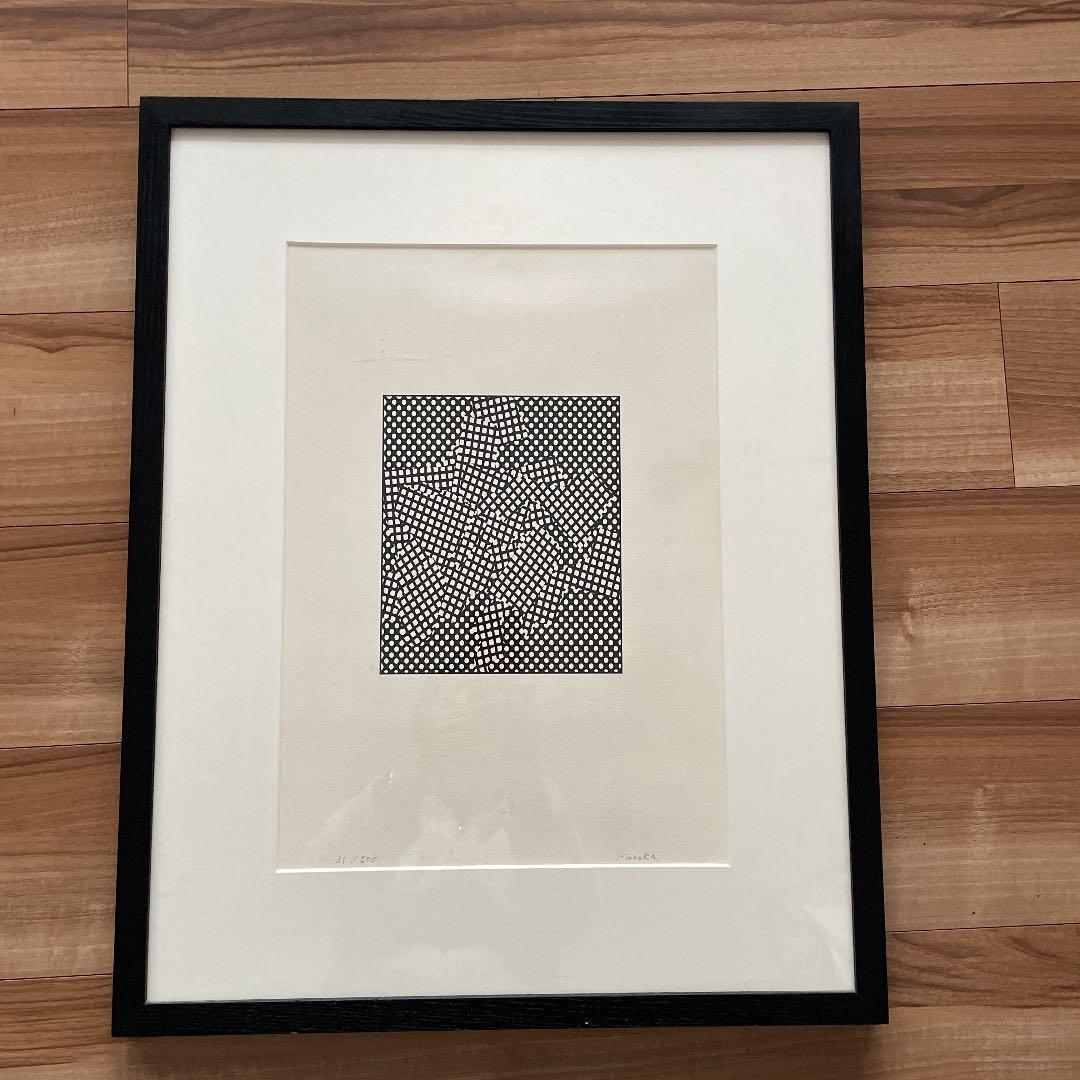 平岡雅之　版画　幾何学模様