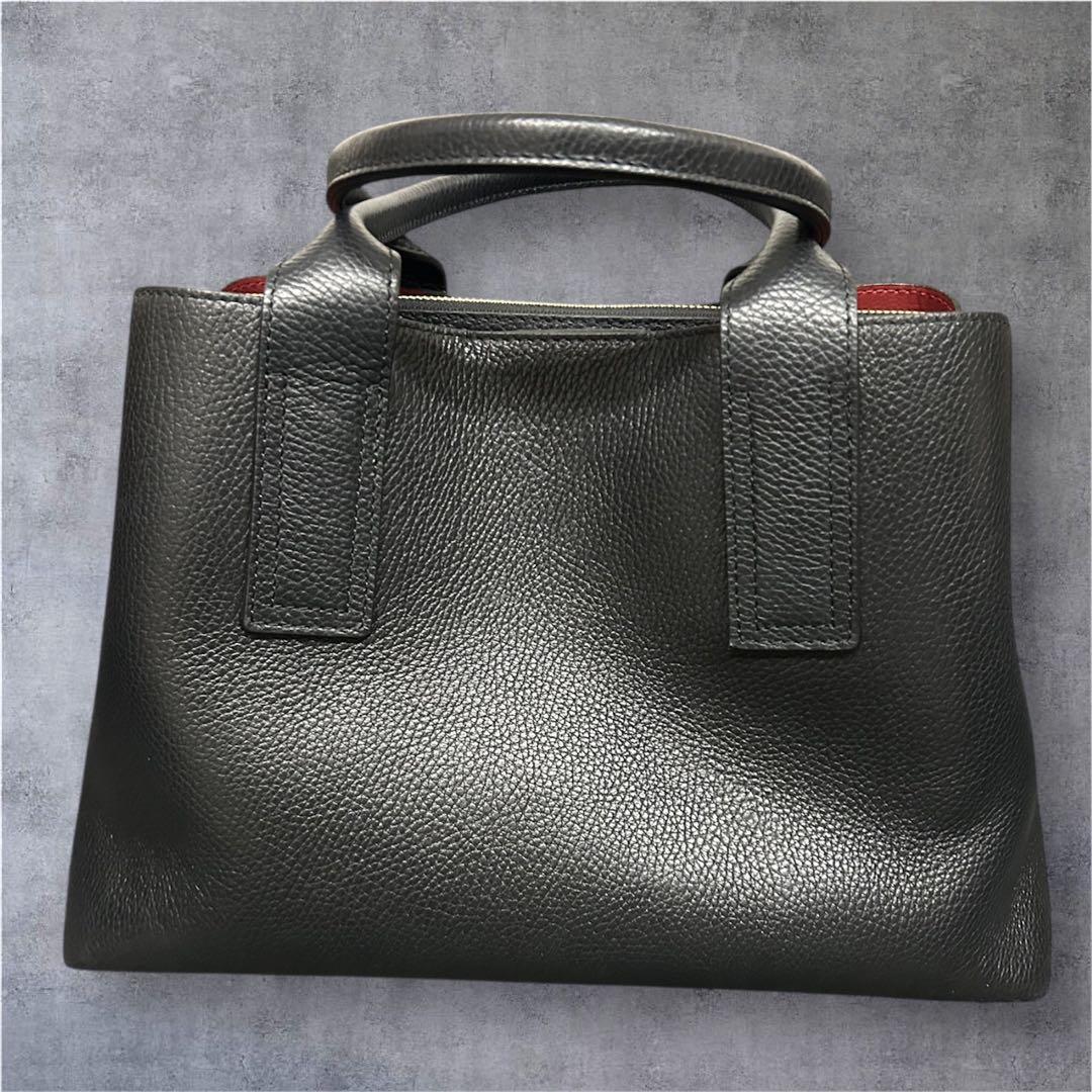 【美品】Miros 2way レザーハンドバッグ