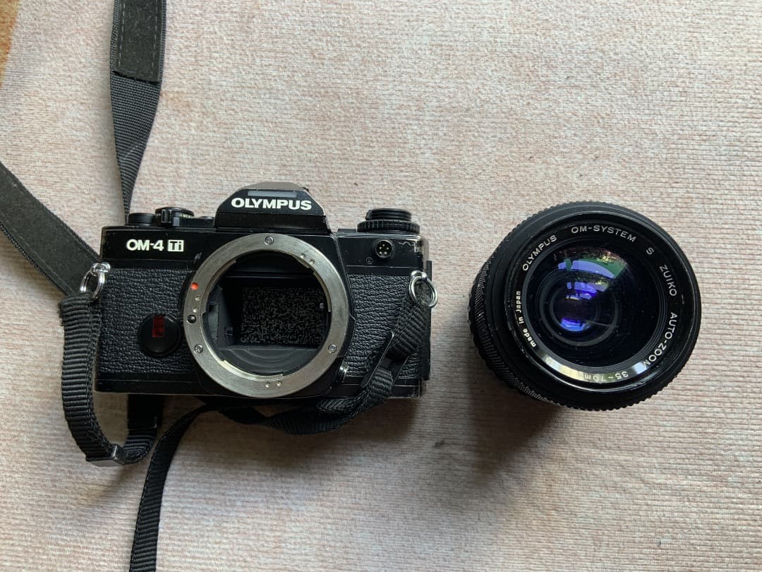 OLYMPUS OM-4 Ti 一眼レフカメラ　チタン