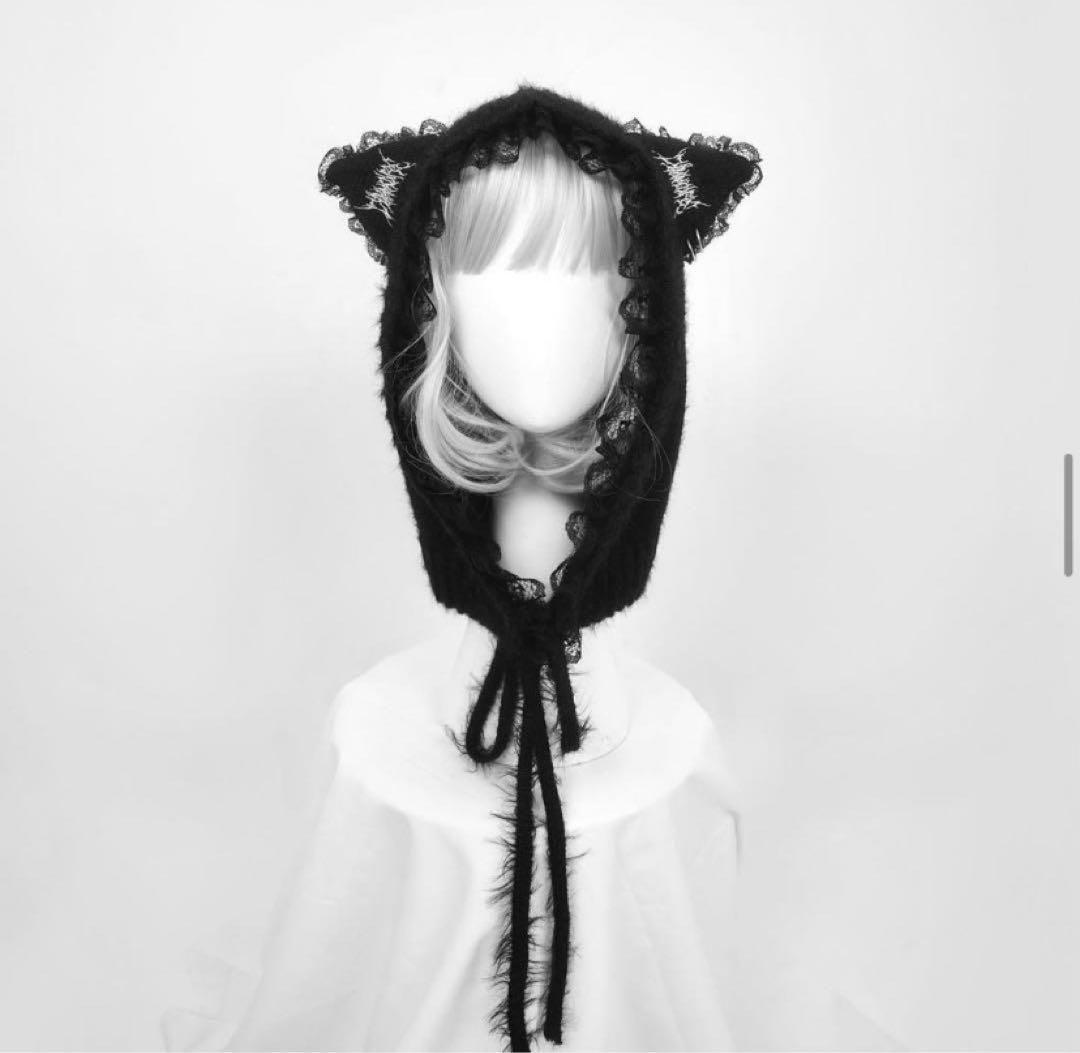 DimMoire ディムモアール Evil Catフード 猫耳 ブラック