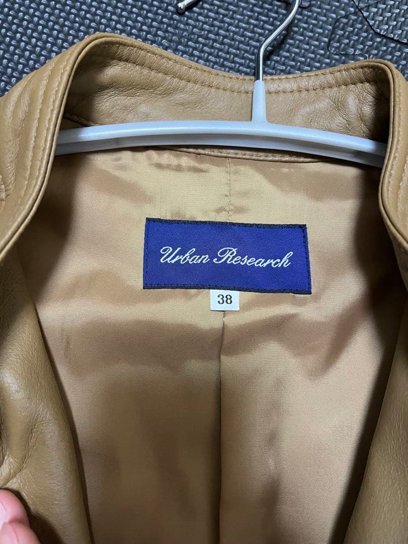 Urban Research ベージュ レザージャケット