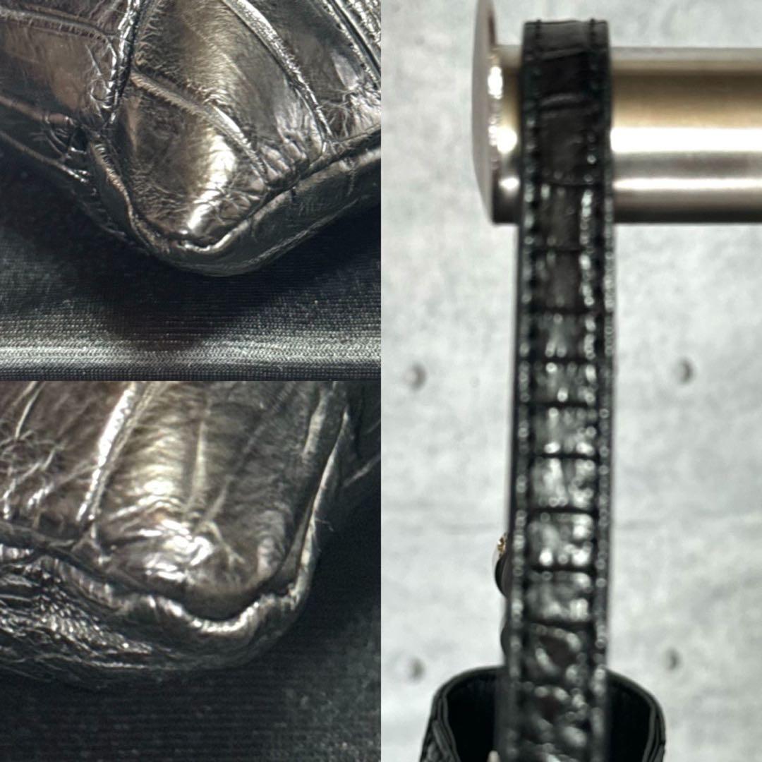 専用品BEAUGRAND JRA クロコダイル 黒 2WAYショルダーバッグ