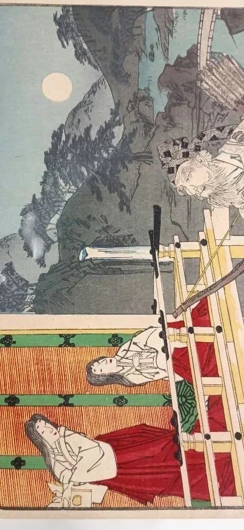 浮世絵版画、東錦畫夜競武内宿禰、楊洲周延（橋本周延)画明治19年出版