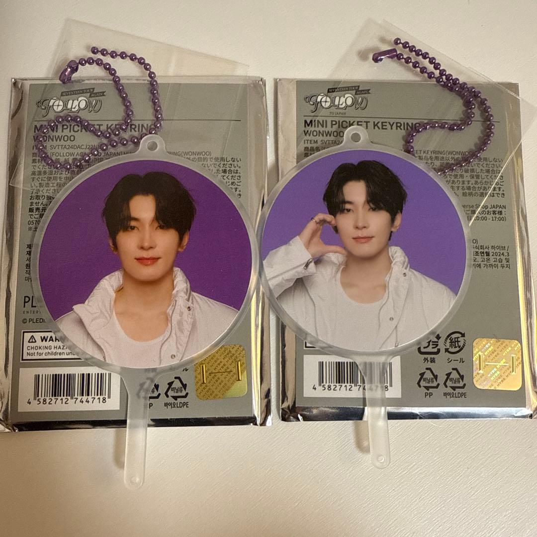 seventeen follow again ミニピケット ミニうちわ ウォヌ