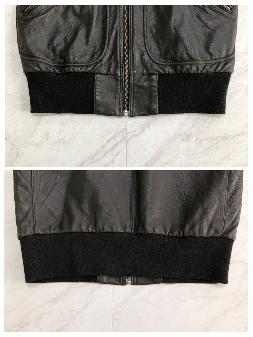 美品☆HYSTERIC GLAMOUR　ローリングストーンズ　ライダース　黒　革