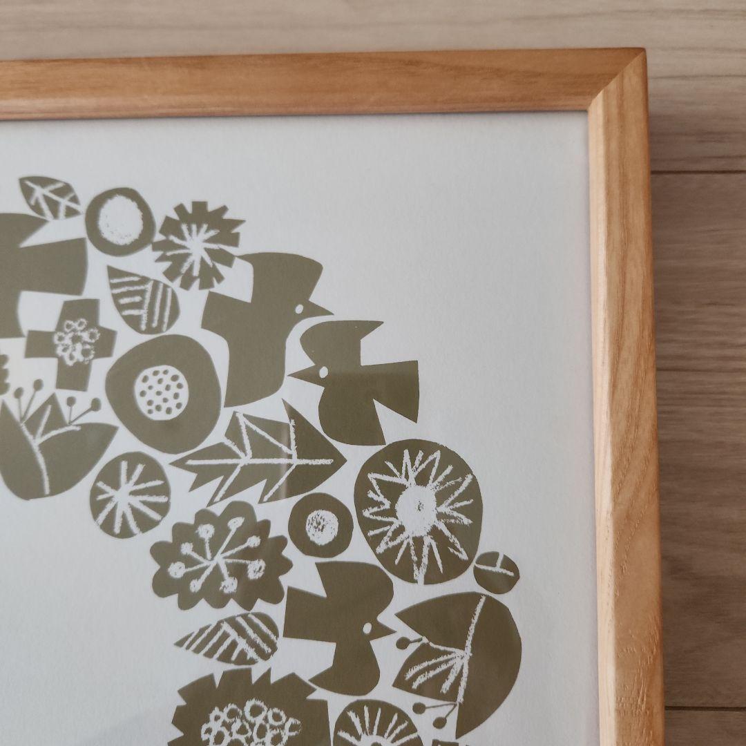 バーズワーズ　額付きシルクスクリーン