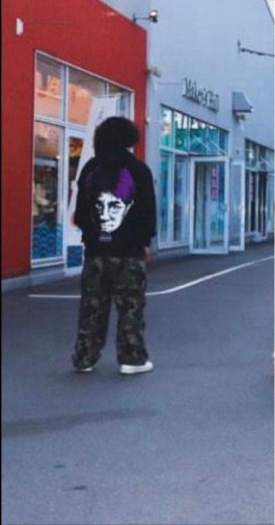 SAPEur 浜田雅功 サプール 浜ちゃんの休日ライブ パーカー ブラック　紫