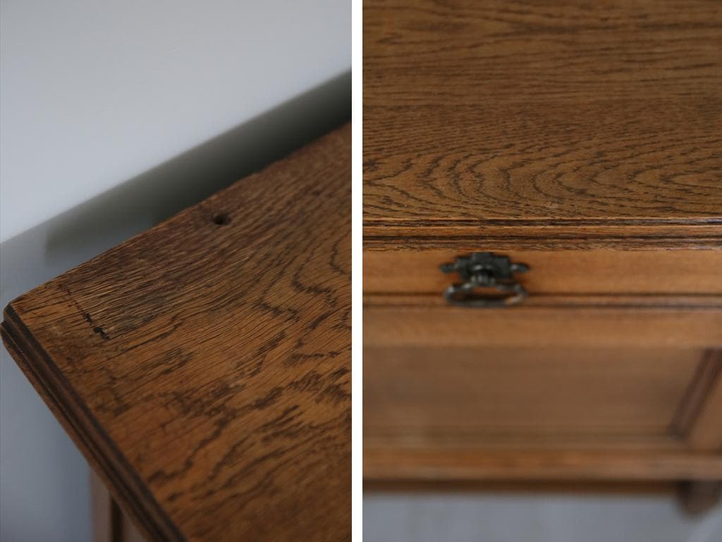 英国アンティーク木製サイドボード/キャビネット/チェスト/テーブル91-22-1