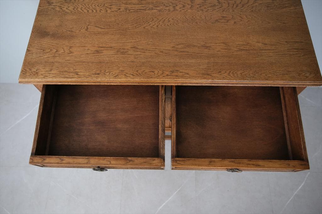 英国アンティーク木製サイドボード/キャビネット/チェスト/テーブル91-22-1