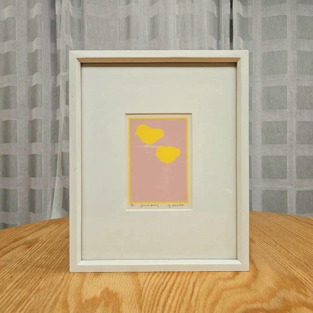 ★【希少!!】額入り 可愛らしいひよこ★