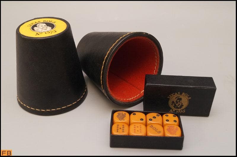 ヴィンテージ LUCAS BOLS ダイスカップ ダイス8個