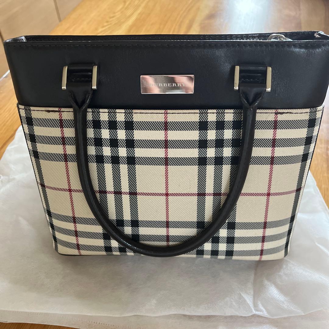 Burberry チェック柄 トートバッグ 中型　バーバリー
