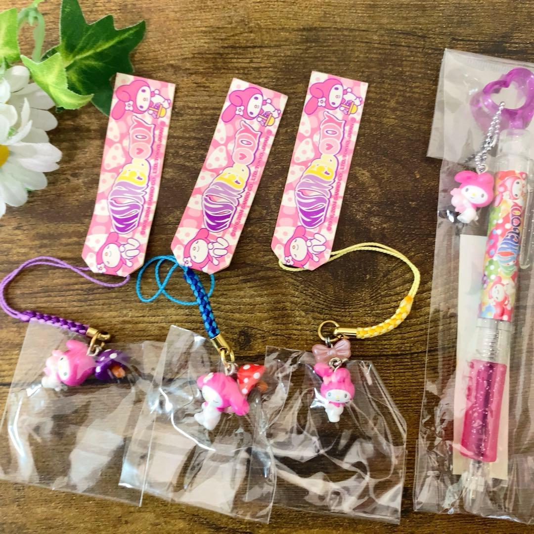 【激レア】マイメロディ 限定　きのこ　シリーズ　根付　ストラップ　ペン　入手困難