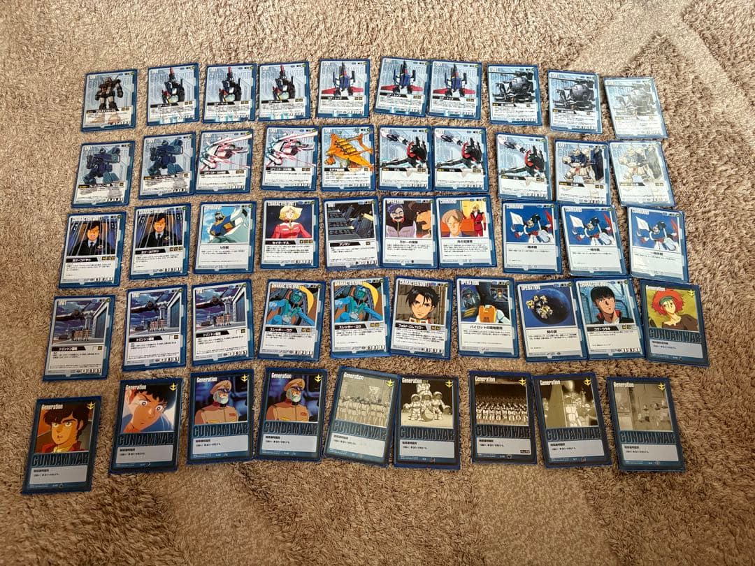 ガンダムウォー　デッキ3つ➕プロモ、レアカードetc（画像6枚全て）