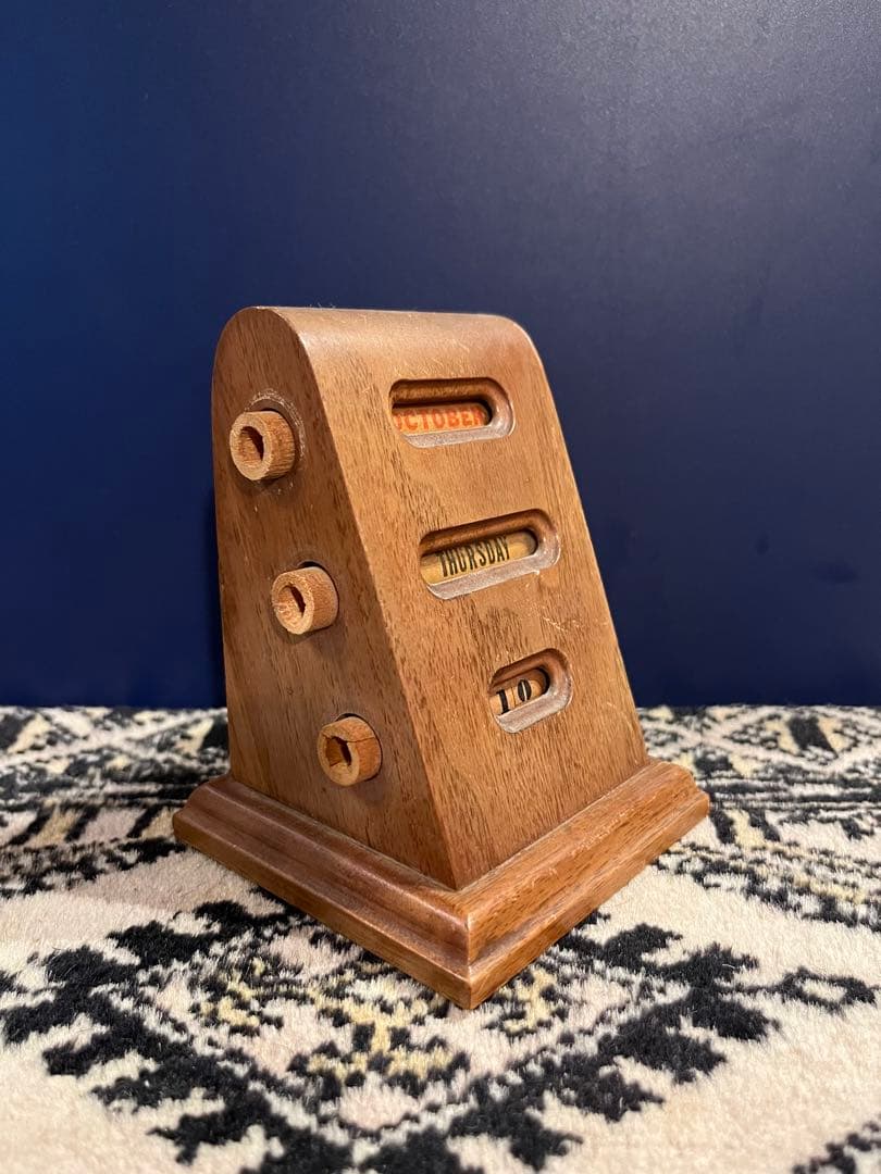 【一点もの】木製卓上カレンダー アンティーク ヴィンテージ