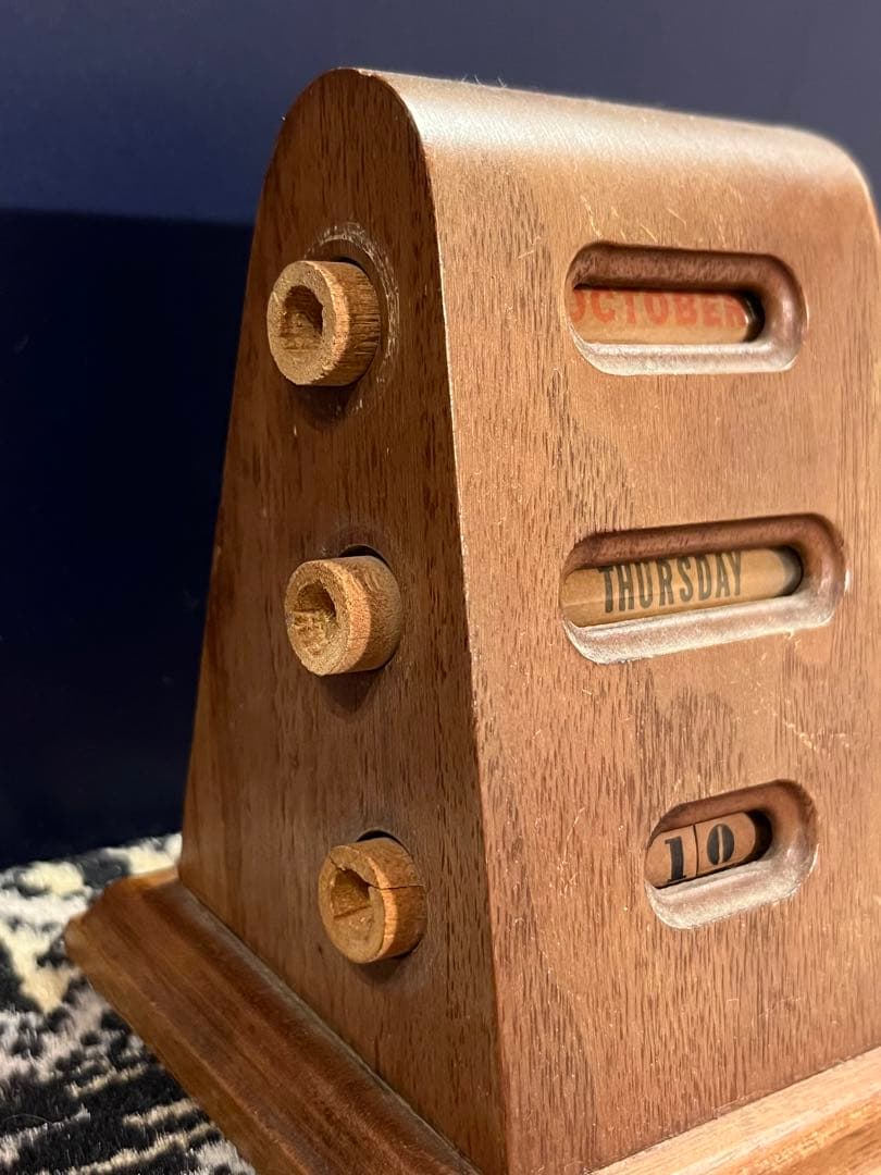 【一点もの】木製卓上カレンダー アンティーク ヴィンテージ