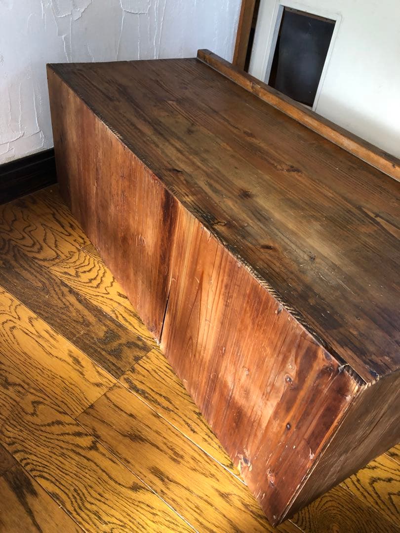 ■レトロ■古い木　引き出し３杯のローボード　テレビ台　ベンチ