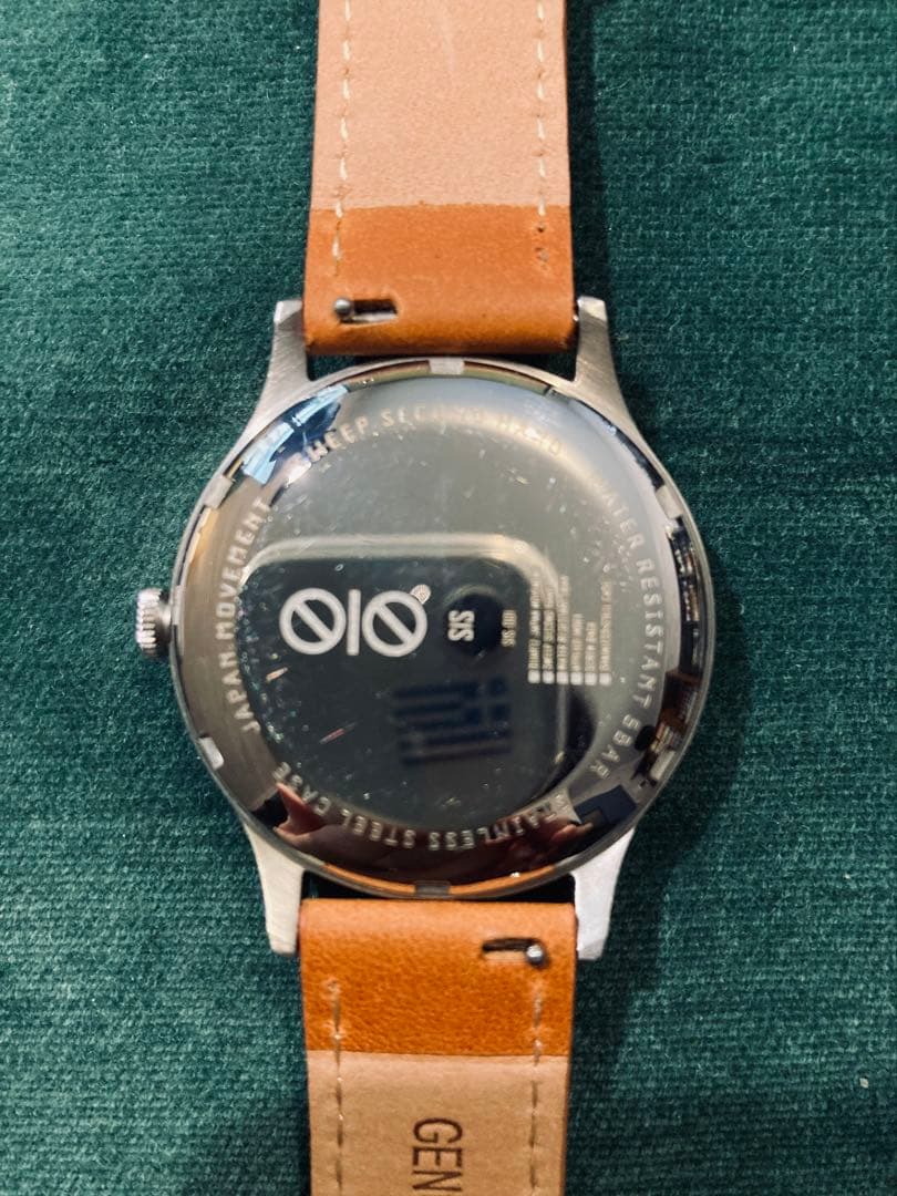 【美品】sis-001 クォーツ 機械式のような1/4運針