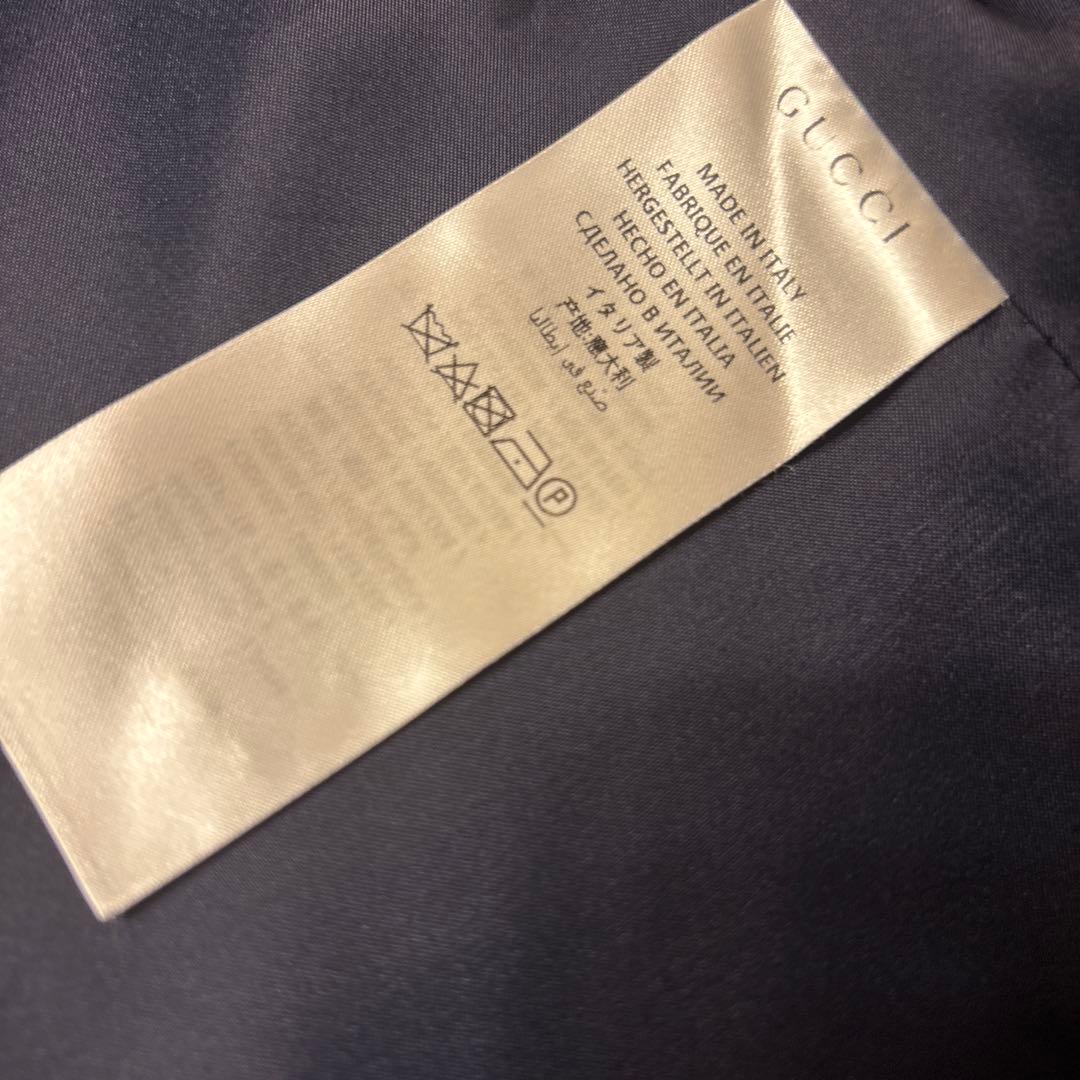 年末セール‼️美品 グッチ チェスターコート 38 ネイビー