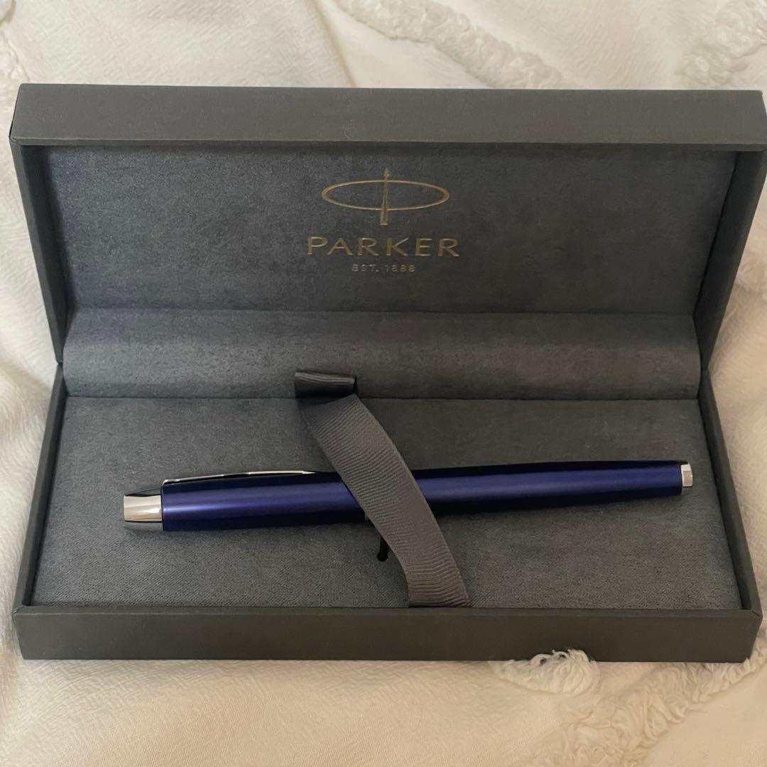 【新品箱付き】パーカー IM ブルー CT 5th F ボールペン