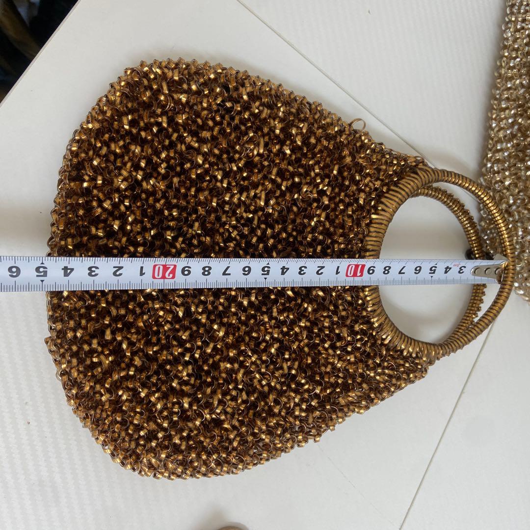 美品⭐️アンテプリマ　ワイヤーハンドバッグ　丸型　2点セット