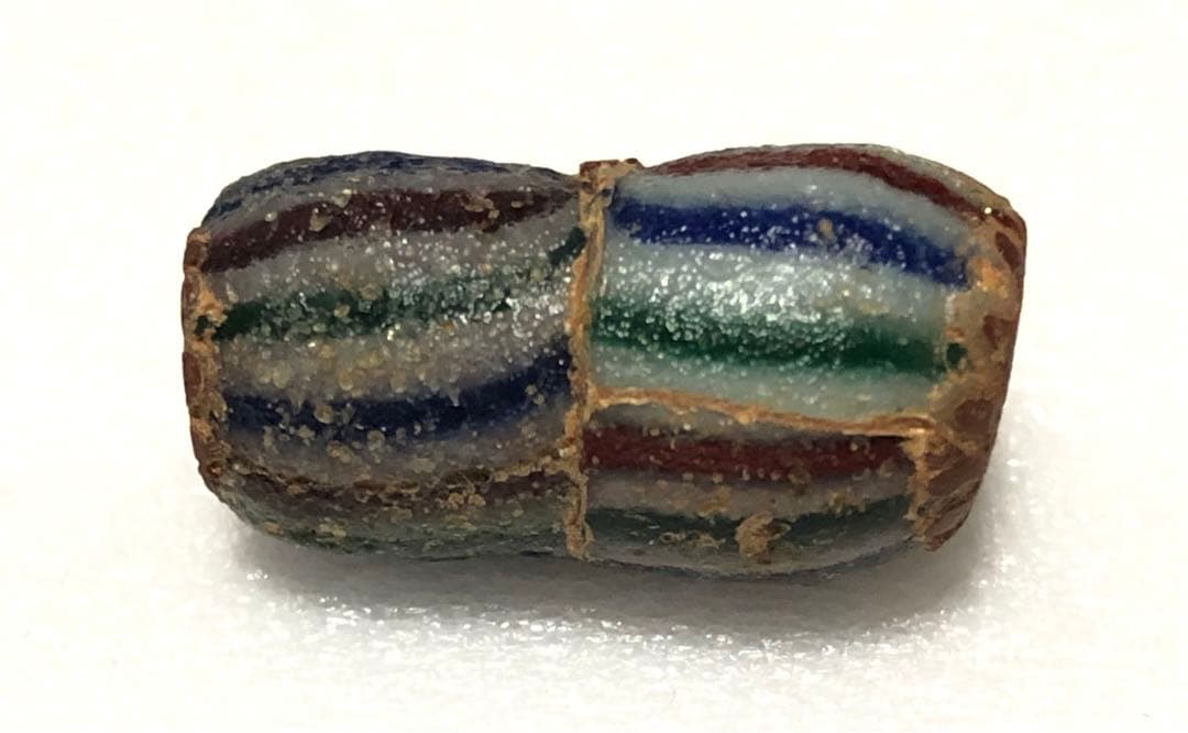 とんぼ玉　シェブロン　ストライプ　ヴェネチア