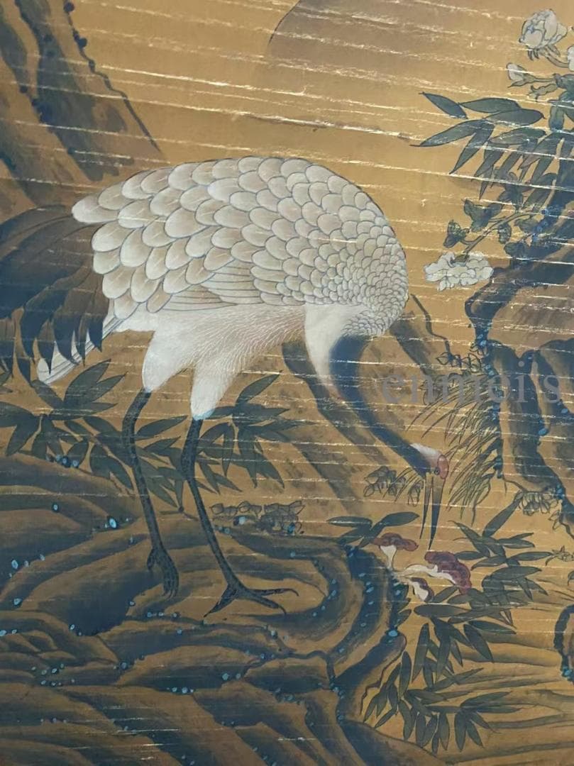 中国古美術 宋代 趙昌款 花鳥図 掛軸 絹布 肉筆 唐物 書道 国画 名家画作