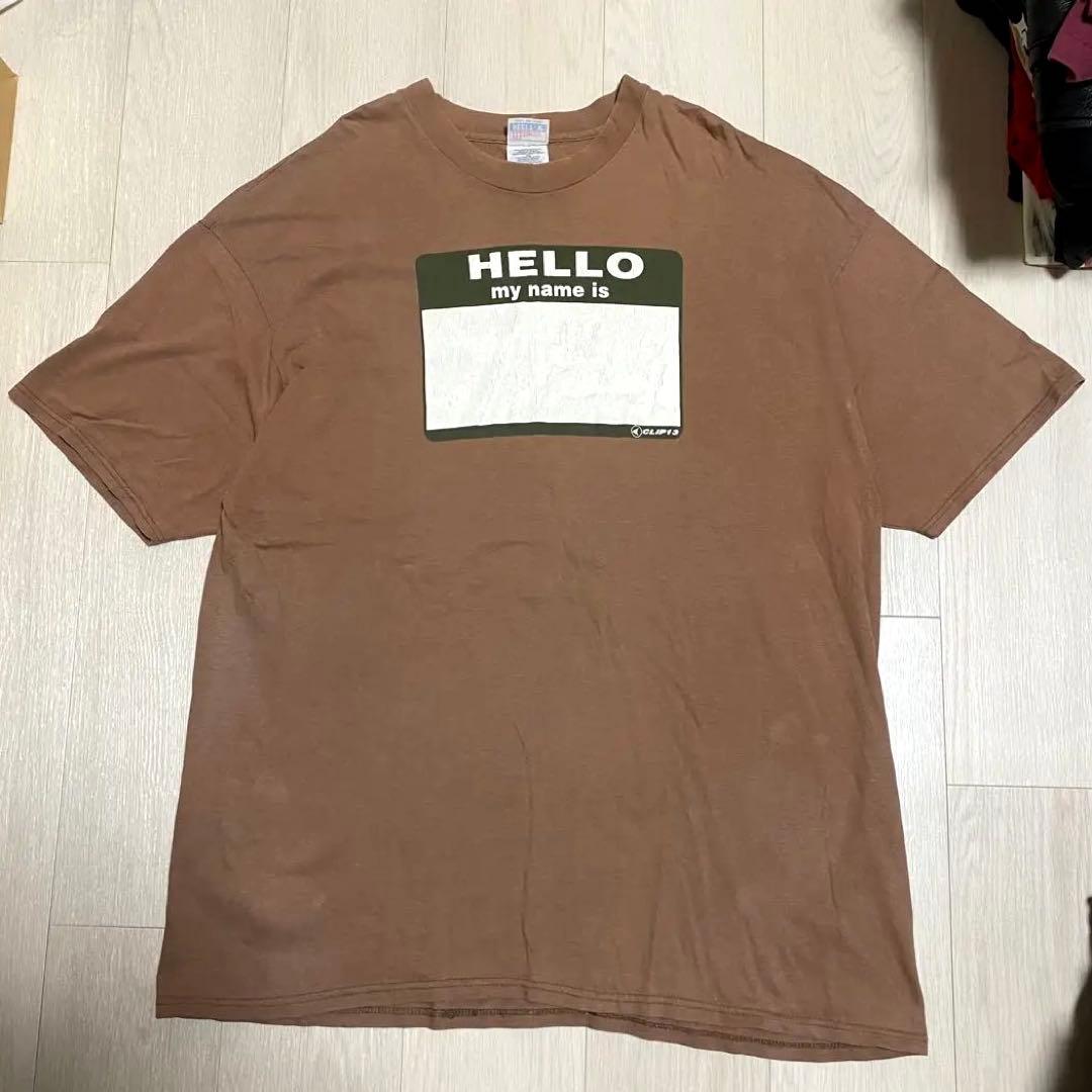 90s 00s HELLO my name is tシャツ XXL