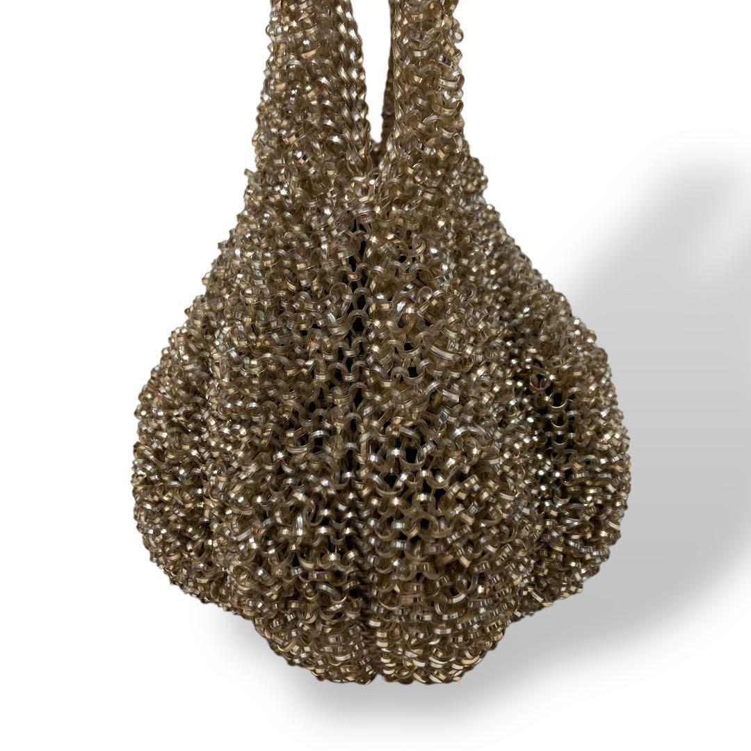 【美品】アンテプリマ　ワイヤーバッグ　ゴールド　手提げ　肩掛け　ラグジュアリー