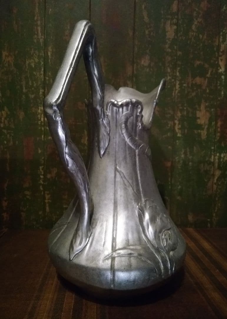 特大アンティーク 悪魔の水差し 花瓶 壺 カラフェアール・ヌーヴォー ロココ