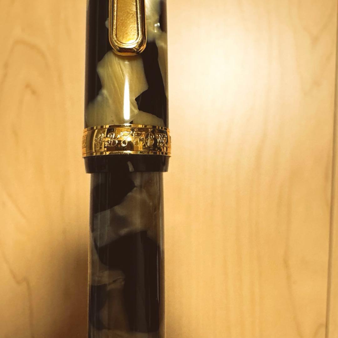 【未使用品】プラチナ万年筆　セルロイド　イシガキ　センチュリー3776 M字