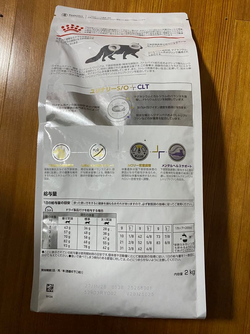  CANIN ユリナリー S/O CLT 2kg