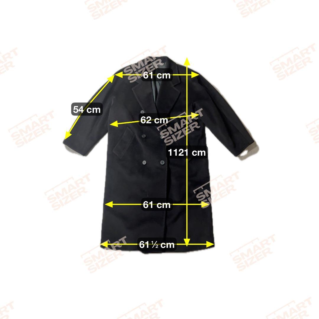 大きいサイズ✨MaxMara　サイズ42　ダブルチェスターコート 黒 ブラック