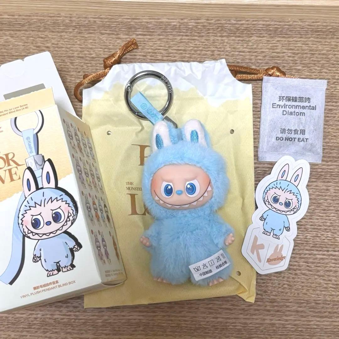 POPMART THE MONSTERS ラブブ イニシャル K 水色