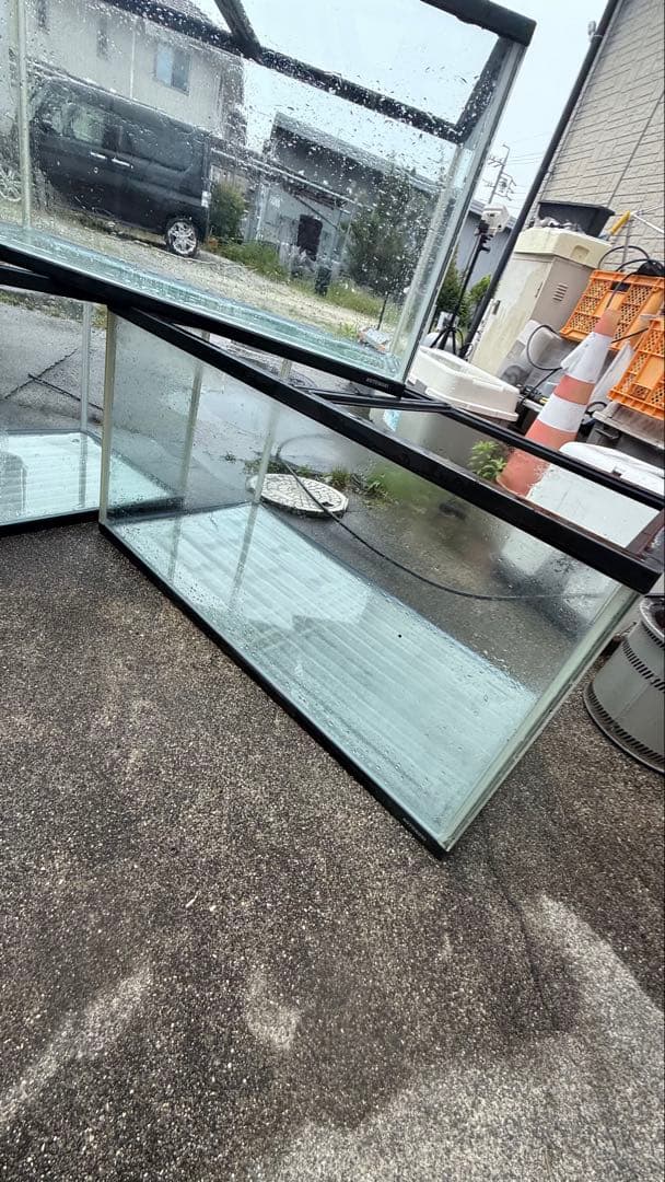 三重県四日市市引き取り限定 KOTOBUKI90×45×45水槽 3つセット