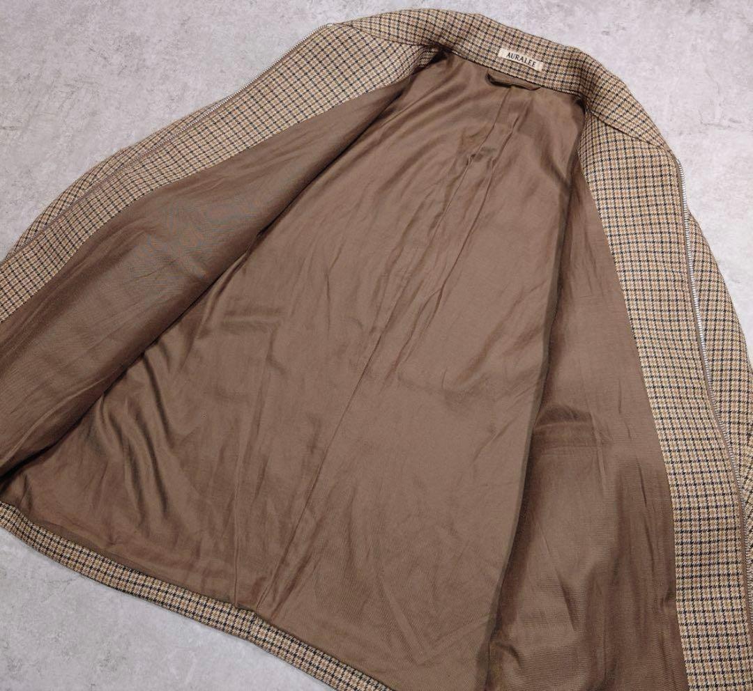 ジャケット・アウター 17AW DOUBLE FACE CHECK ZIP BLOUSON