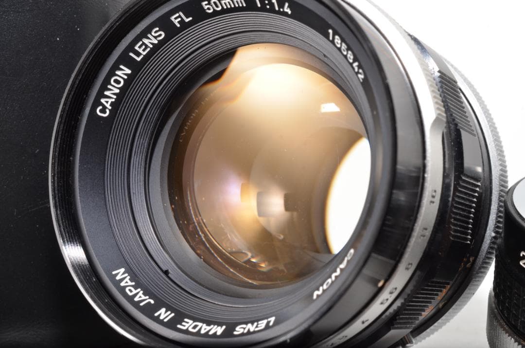 キャノン CANON LENS FL 50mm f1.4 #2060【付属品多数