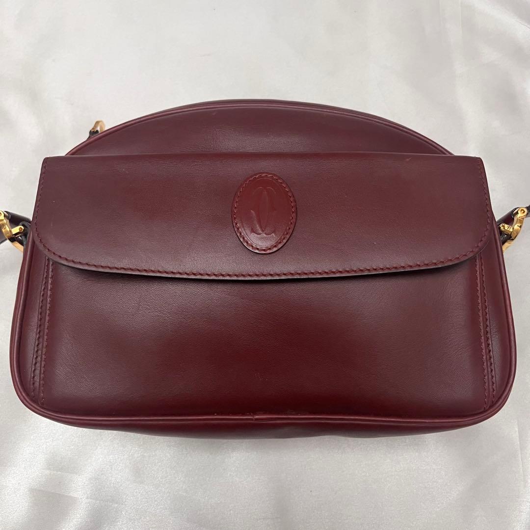 ◇Gカード付き激レア美品◇カルティエ　マストライン　ミニショルダーバッグ