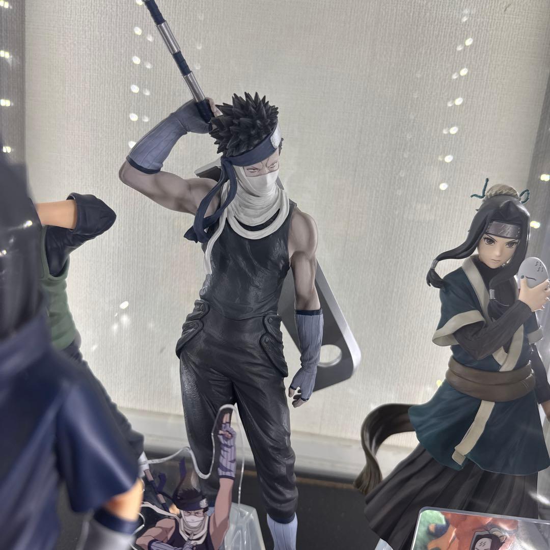 NARUTO 一番くじ　波の国　グランディスタ計6体セット+白お面、アクスタ付き